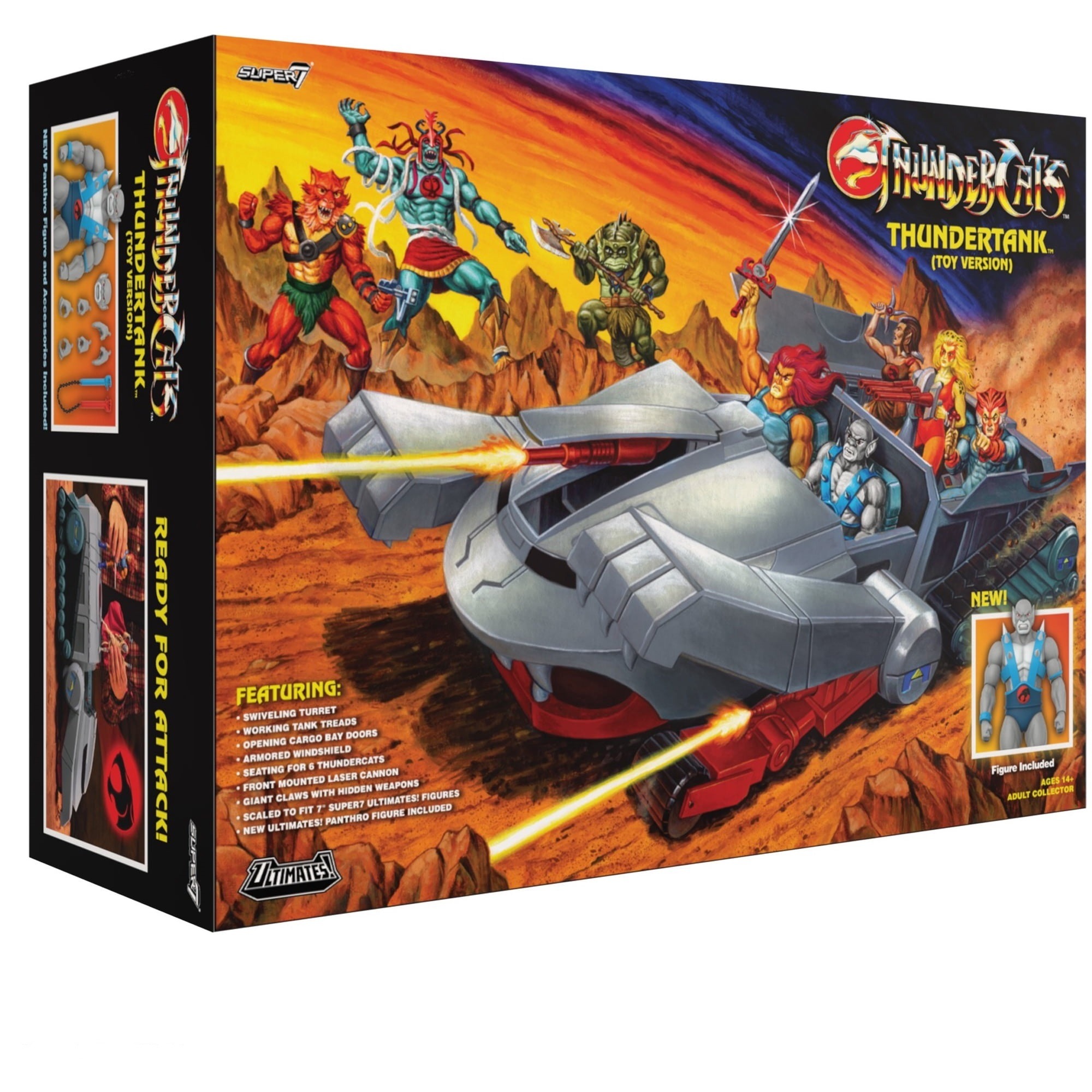 thundertanktoycolorversion ThunderCats Ultimates Thundertank with Panthro (Toy Version) - Imagen 1